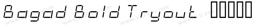Bagad Bold Tryout字体转换